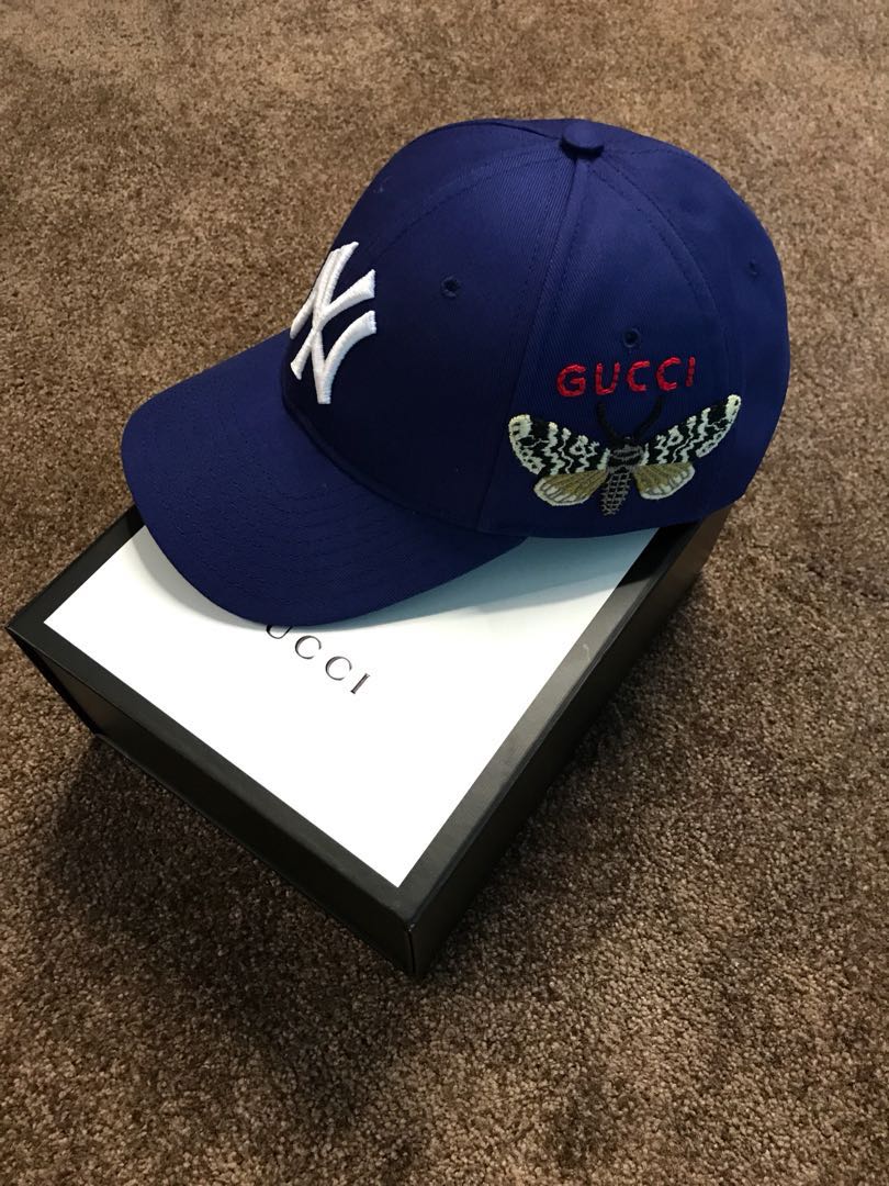 gucci ny butterfly hat