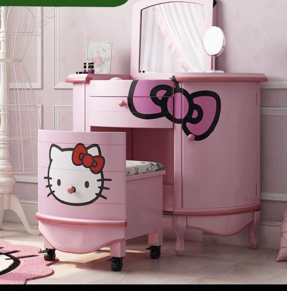 Hello Kitty Dressing Table Furniture Shelves Drawers On Carousell