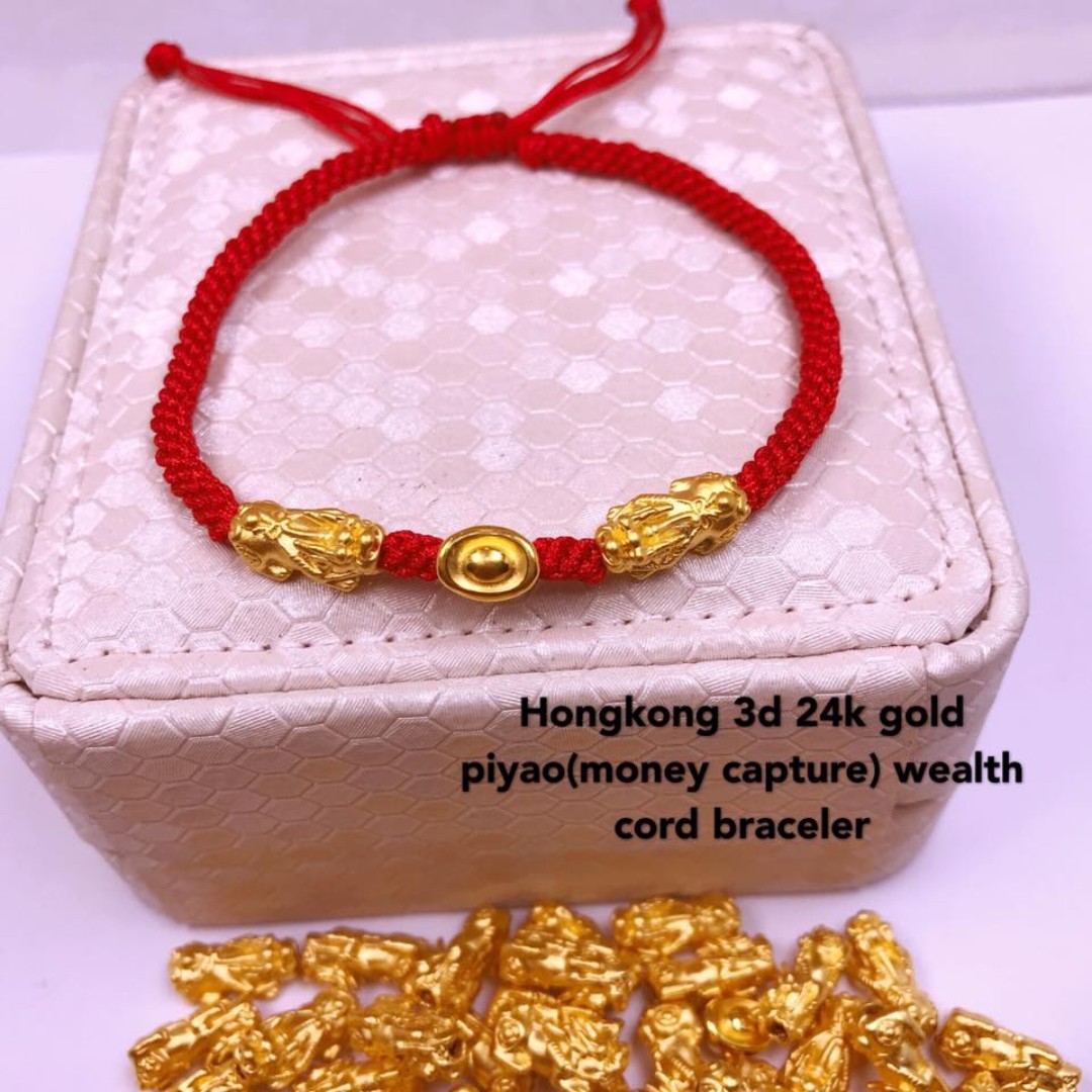 Hongkong 3d 24k Gold Piyao Money Capture Women S Fashion