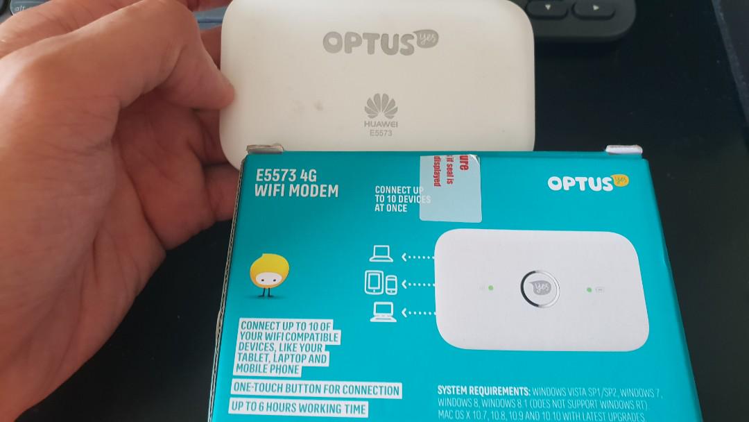 Huawei MIFI egg WiFi modem 4G LTE E5573 optus, Mobile Phones & Gadgets