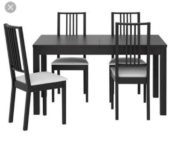 Ikea Dining Table 4 Chairs Furniture Tables Chairs On Carousell