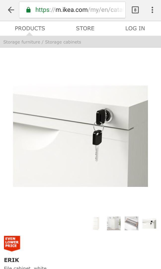 Ikea ERIK File Furniture & Home Living, Furniture, Shelves