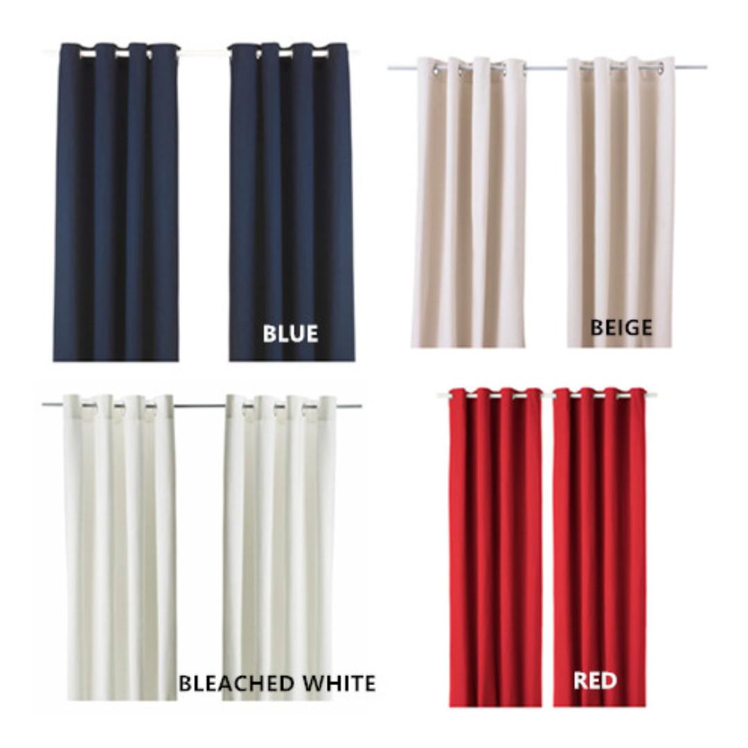 Ikea Merete Curtains 1 Pair Home Furniture Home Decor On
