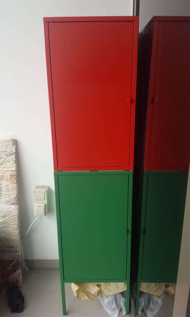 Ikea red and green cupboard, Babies & Kids, Baby Nursery & Kids
