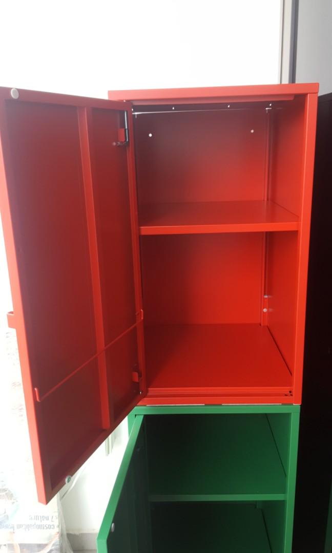 Ikea red and green cupboard, Babies & Kids, Baby Nursery & Kids