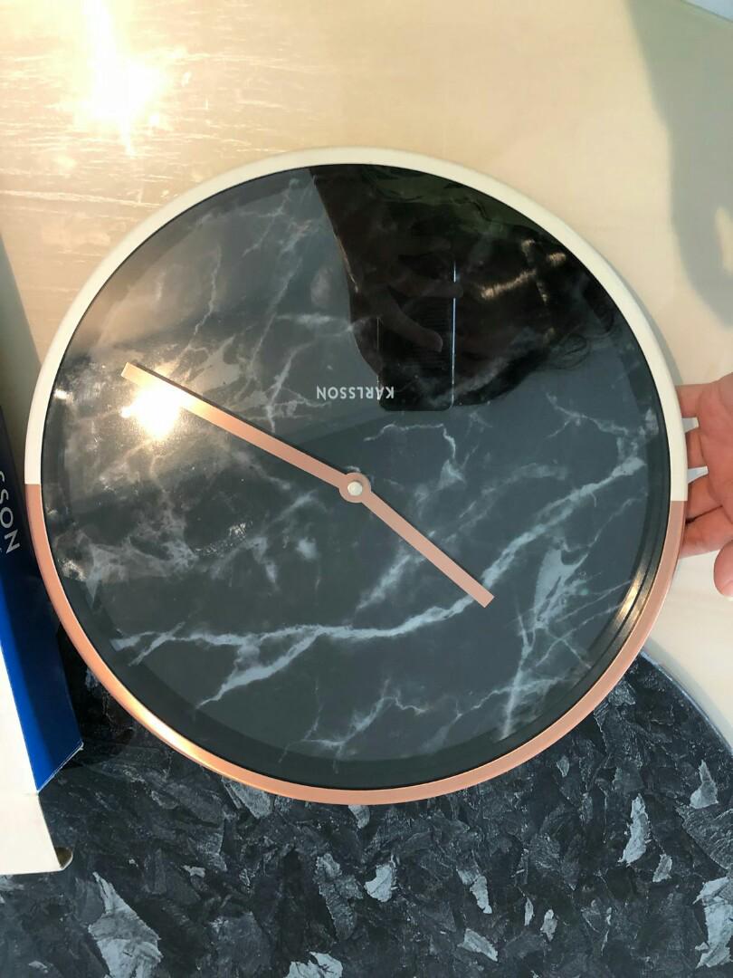 KARLSSON branded clock from japan. With warranty card included