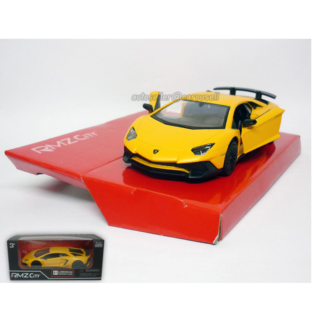 RMZ City Lamborghini aventador SV couple matte yellow Hobbies