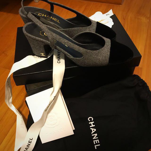 Chanel Slingback Heels, Women's Fashion, Footwear, Heels on Carousell