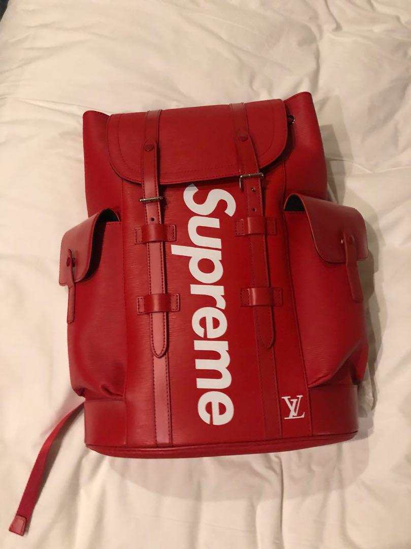 Louis Vuitton x Supreme Christopher 2017 Backpack at 1stDibs  lv supreme  backpack, louis vuitton backpack supreme, louis vuitton x supreme  christopher backpack