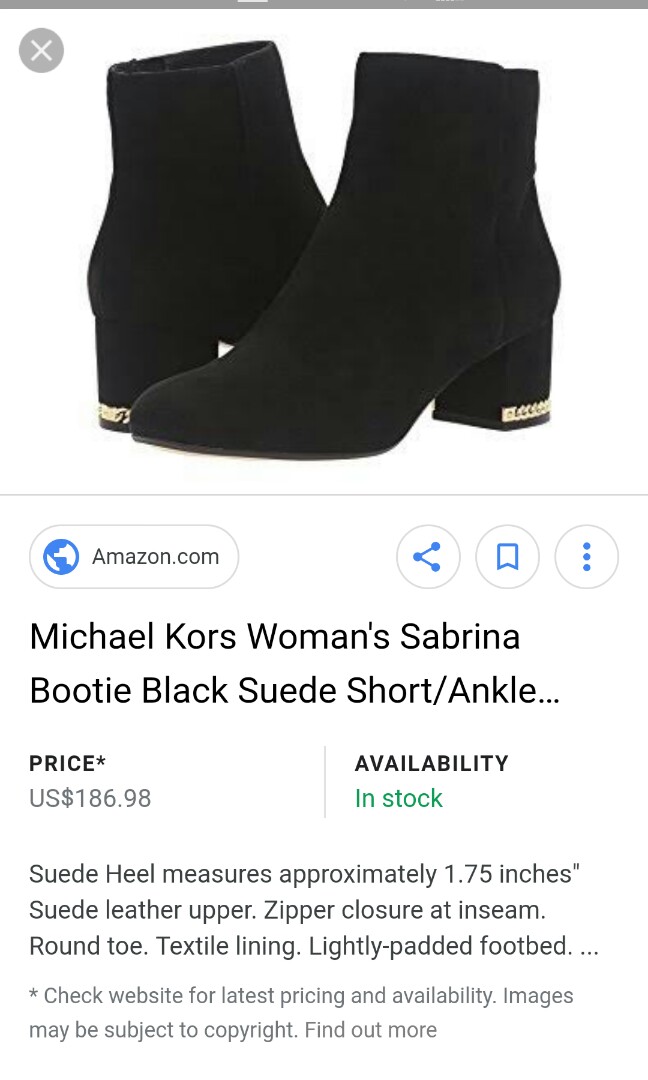 michael kors sabrina ankle boots