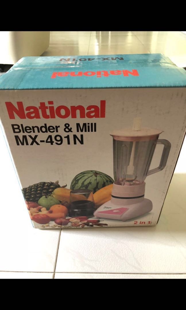National blender 2 in 1 MX491N (new), TV & Home Appliances, Kitchen