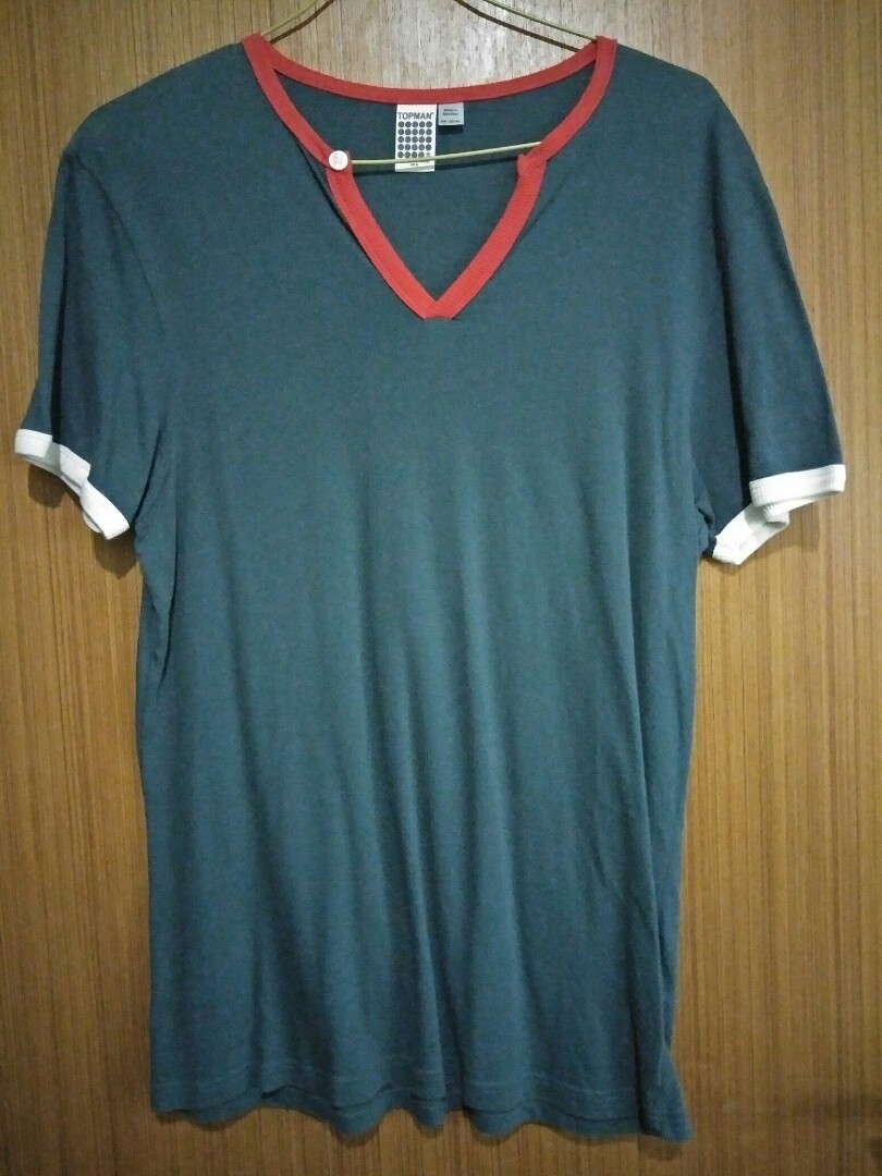 topman 3 button t shirt