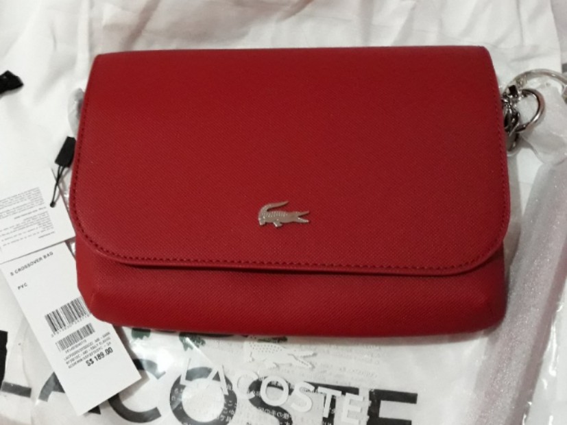 Original Lacoste Red Sling Bag 