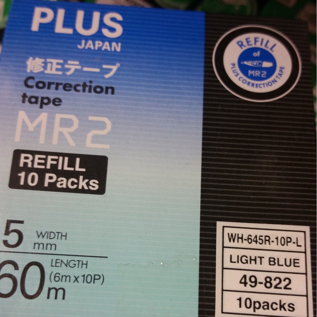 Plus Correction Tape Mr2 Refill 8 Packs Books Stationery Stationery On Carousell