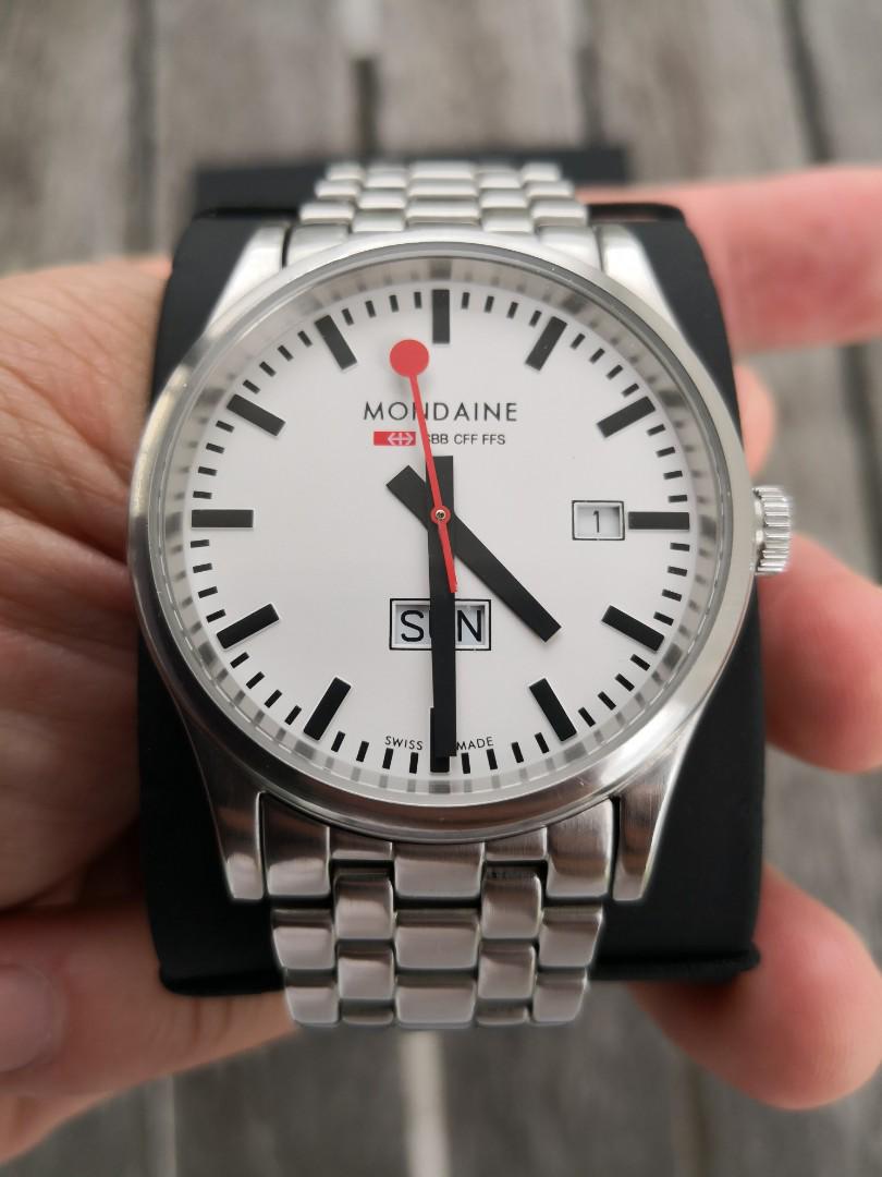 Pre Loved Mondaine Swiss Railway Watch Men S Fashion Watches On Carousell
