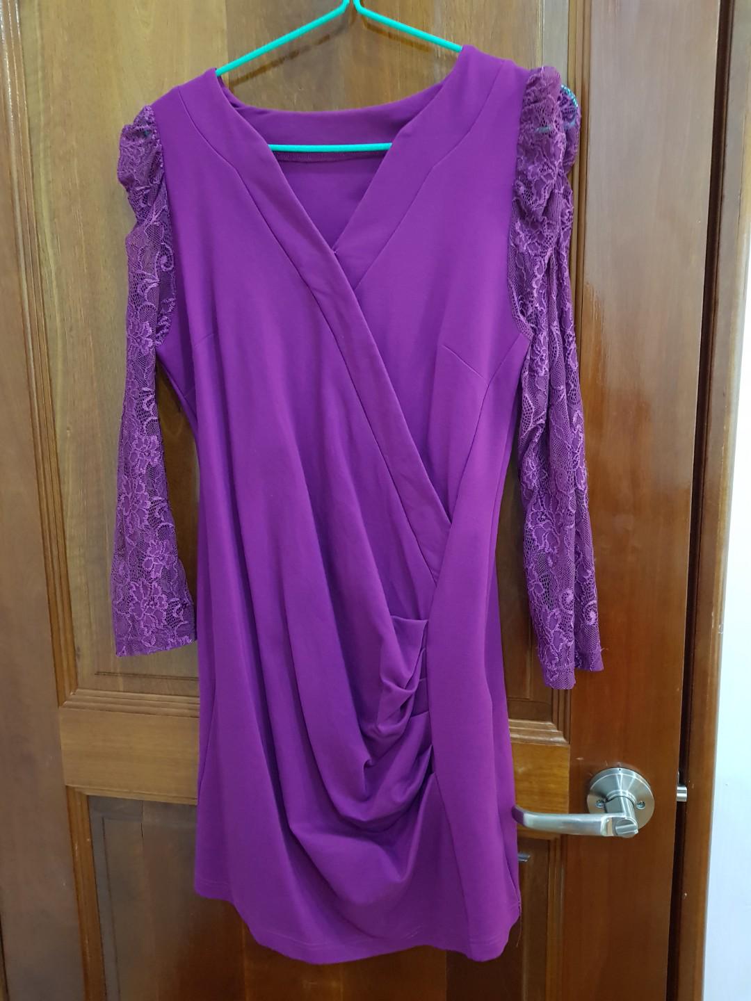 Purple dress clothes clearance