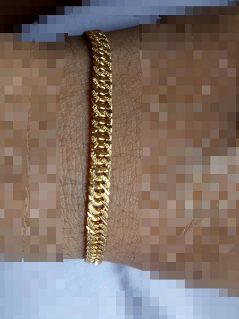 Rantai Tangan Lipan Padu Emas 916 Women S Fashion Jewellery On Carousell
