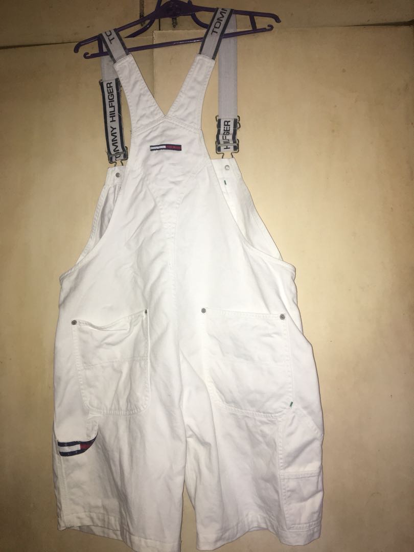 vintage white overalls