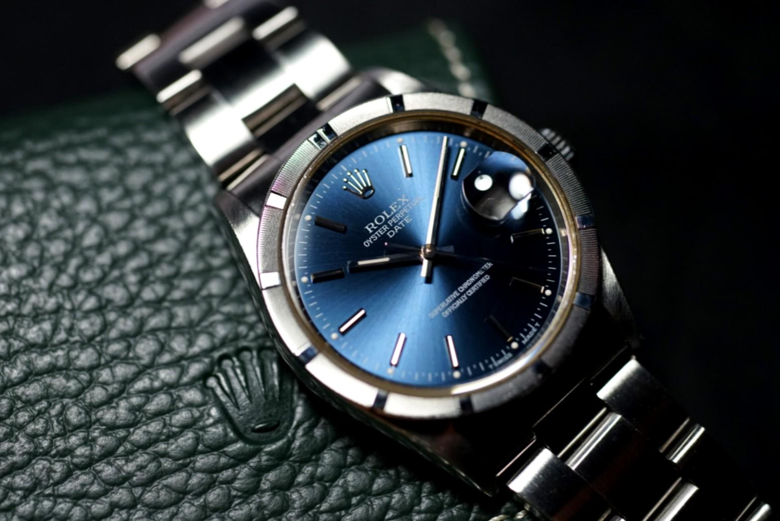 Rolex 15210 Oyster Perpetual Date Blue 