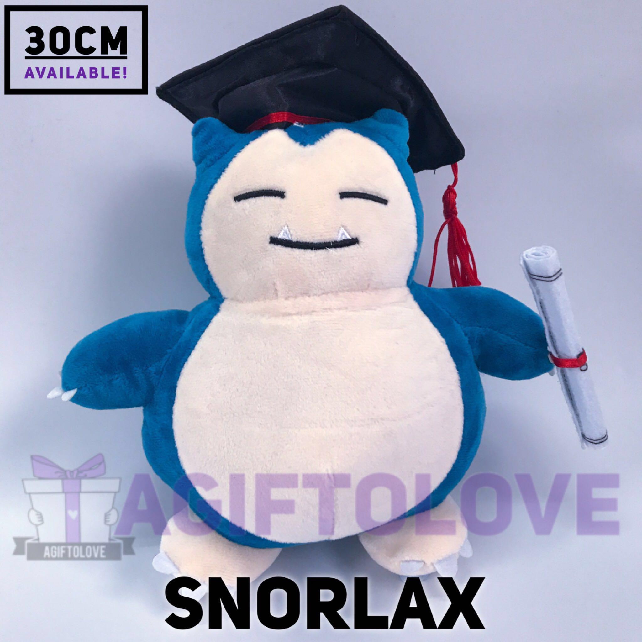 snorlax graduation plush
