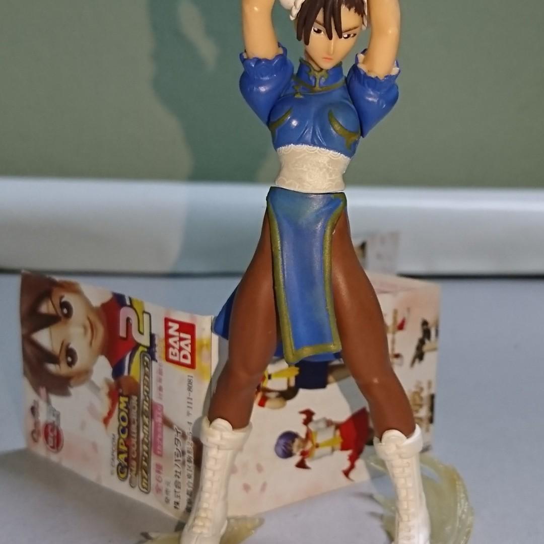 Lot Gashapon Capcom Gals - Chun-Li Et 4 Autres - Bandai
