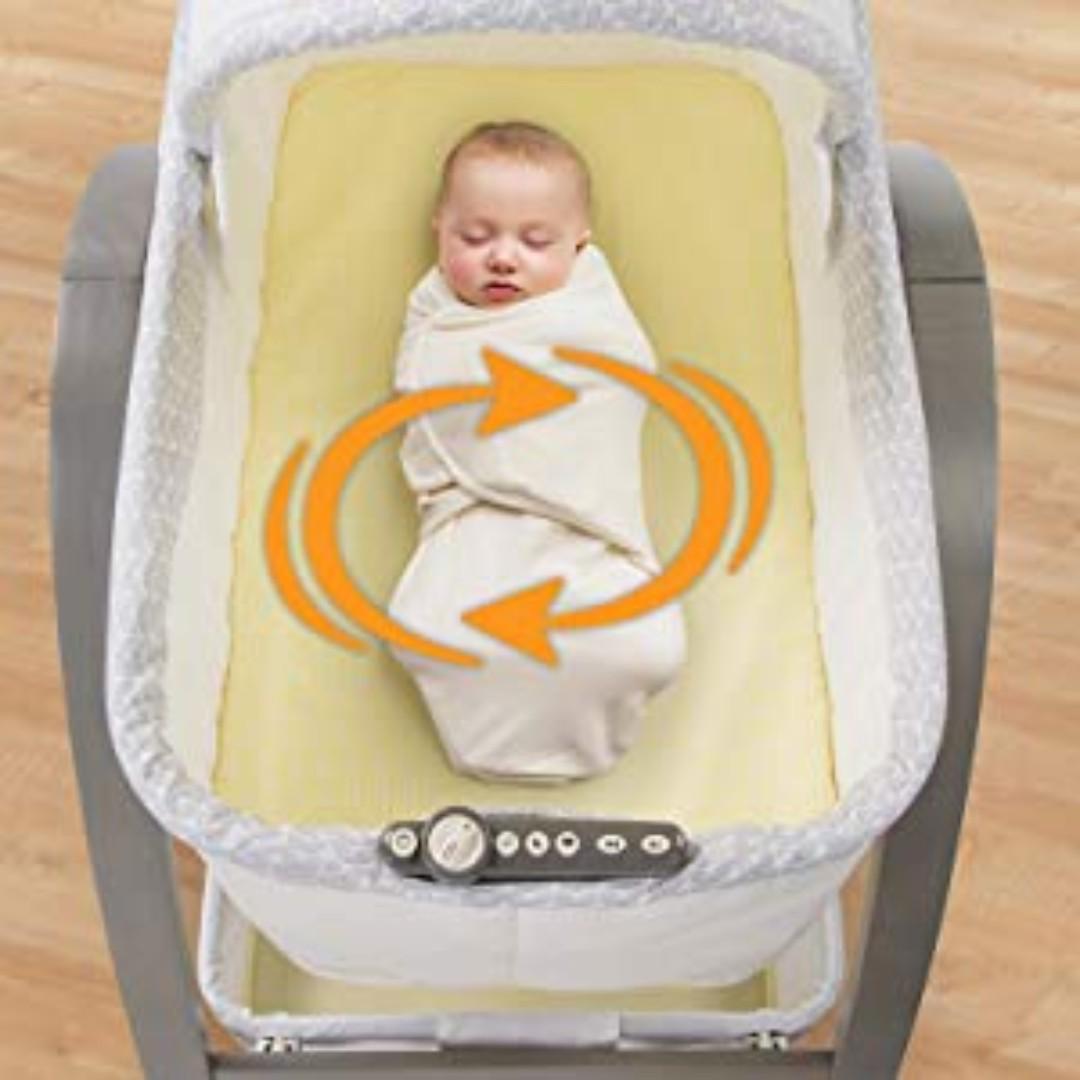 Summer Infant Bentwood Bassinet with Motion Babies Kids Infant