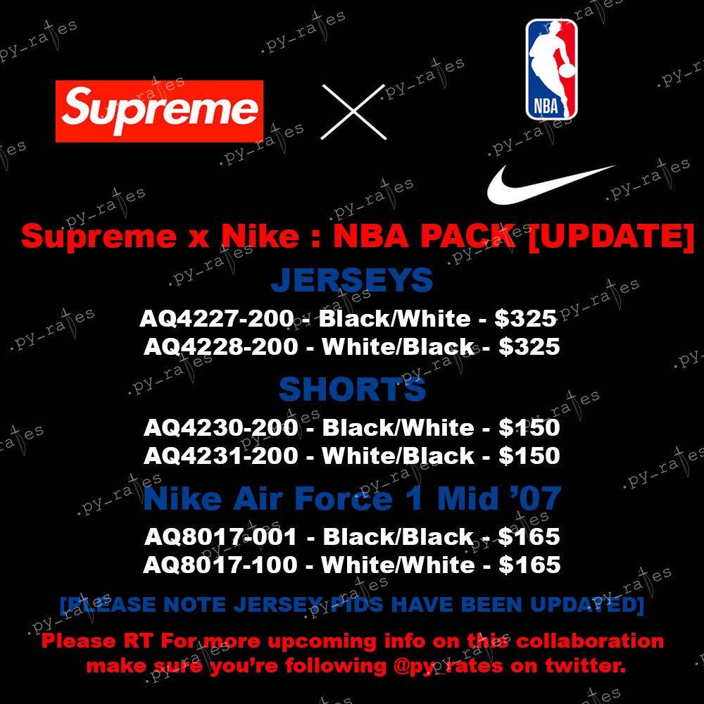 Buy Supreme x Nike x NBA Teams Authentic Jersey 'White' - SS18KN61 WHITE