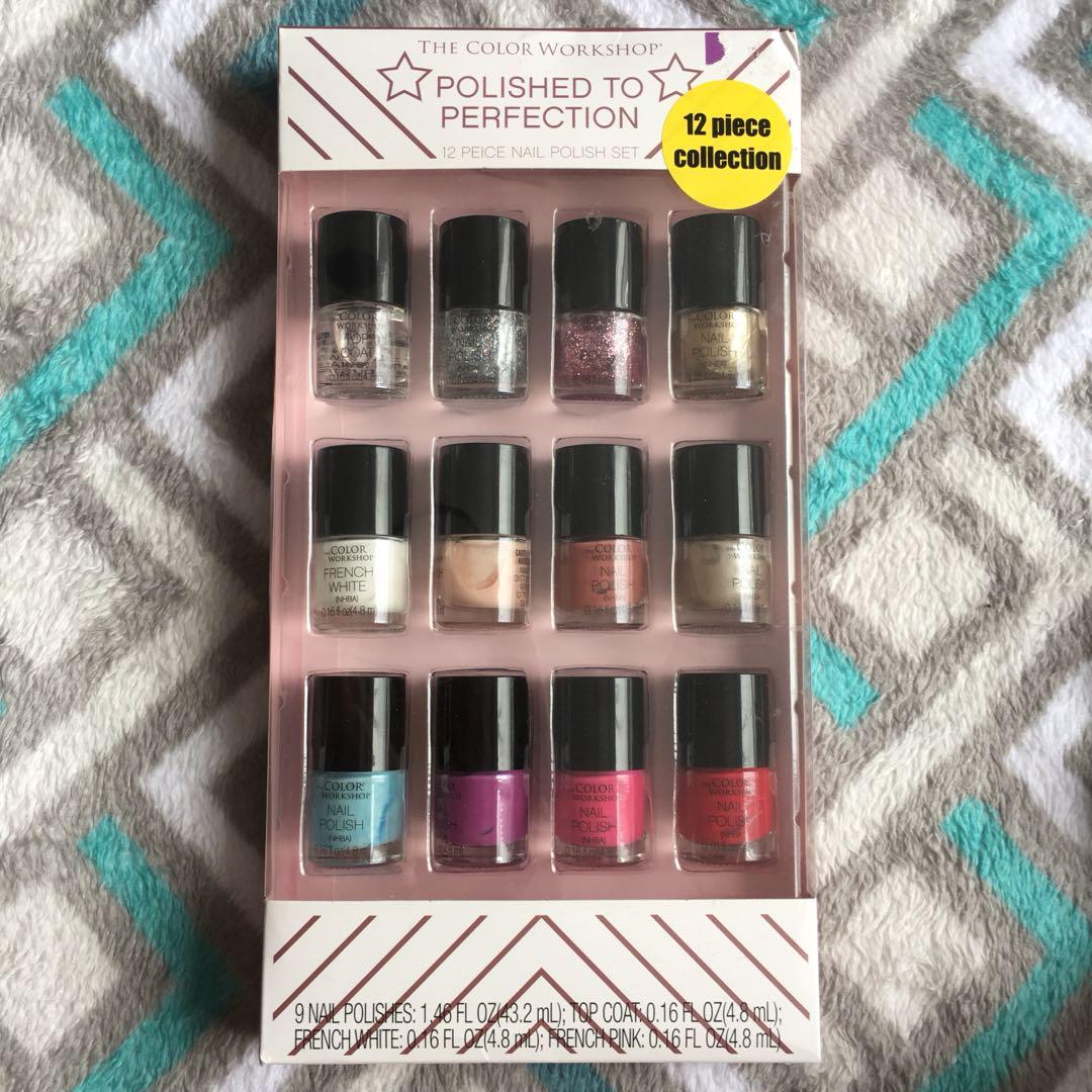 The Color Workshop 12pc Nail Polish Set, Beauty & Personal Care, Hands &  Nails on Carousell