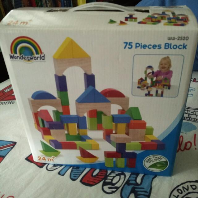 Wonderworld 75 Pieces Blocks, Hobbies & Toys, Toys & Games on Carousell