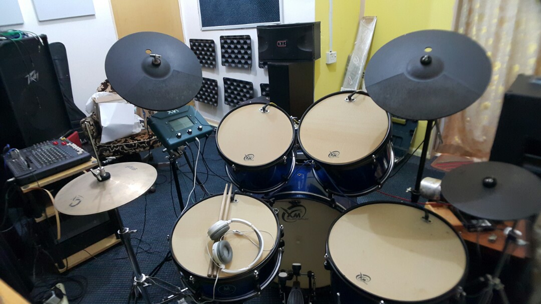 XM Electronic Drum Mesh with Drum KIT, Hobbies & Toys, Music & Media