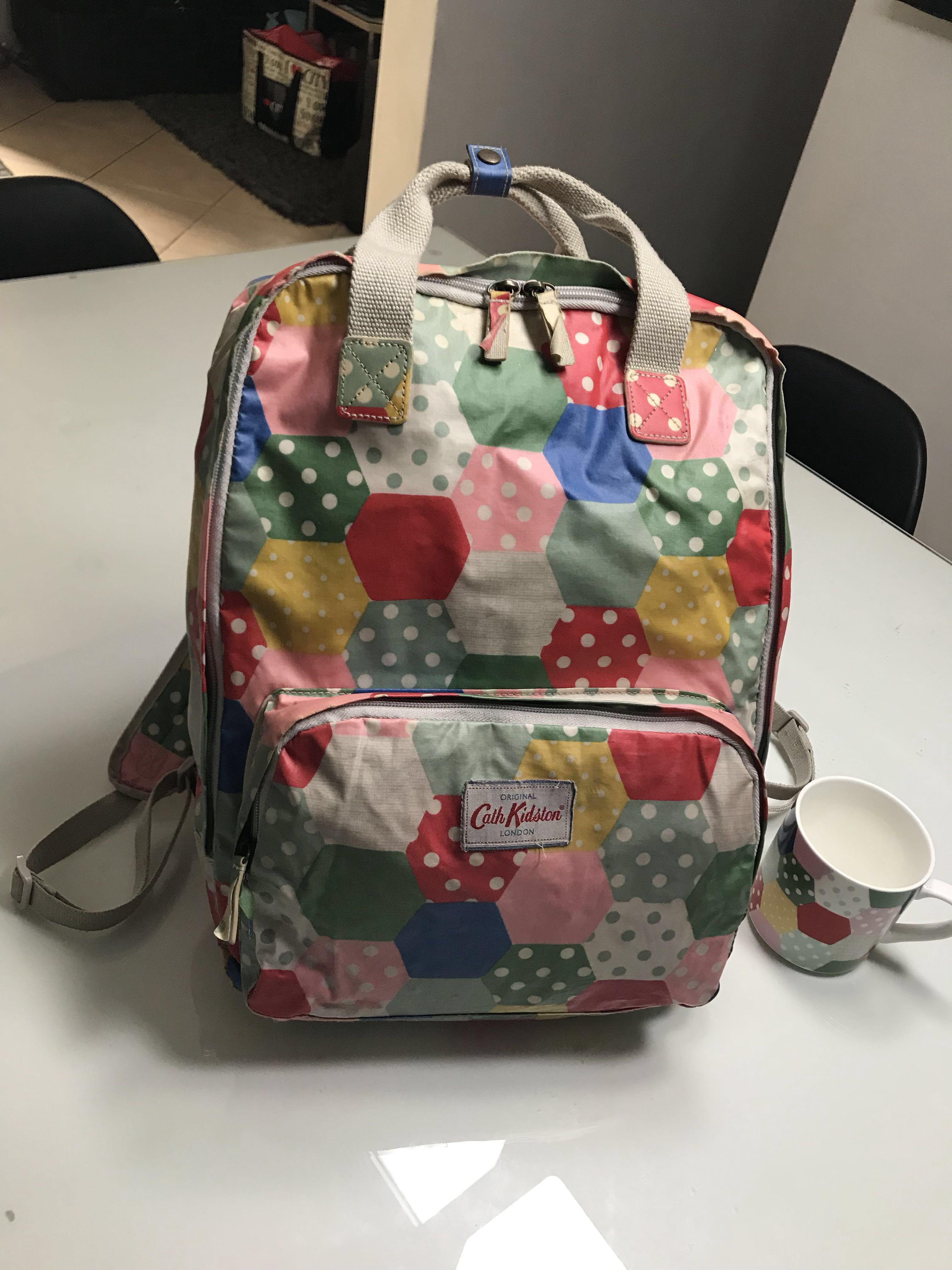 REPRICED Authentic Cath Kidston Patchwork Spots BackPack Women s Fashion Bags Wallets Backpacks on Carousell
