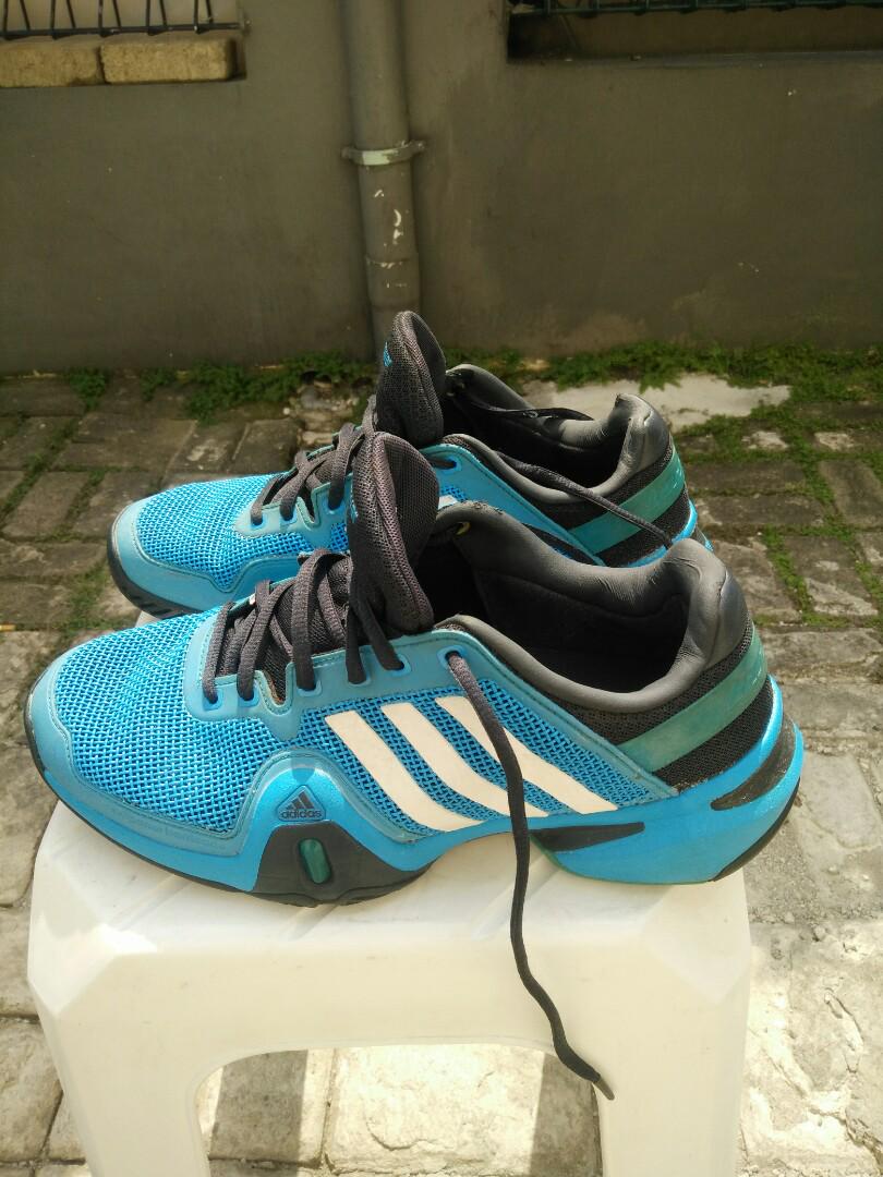 Adidas Adipower Barricade 8 Blue BU!, Fesyen Pria, Sepatu di Carousell