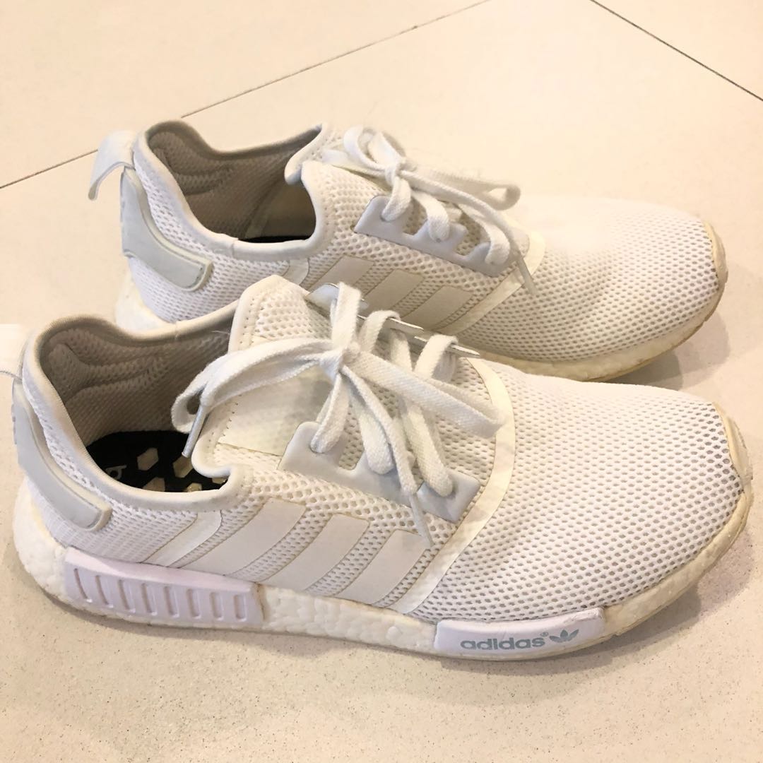Triple white top nmd mesh