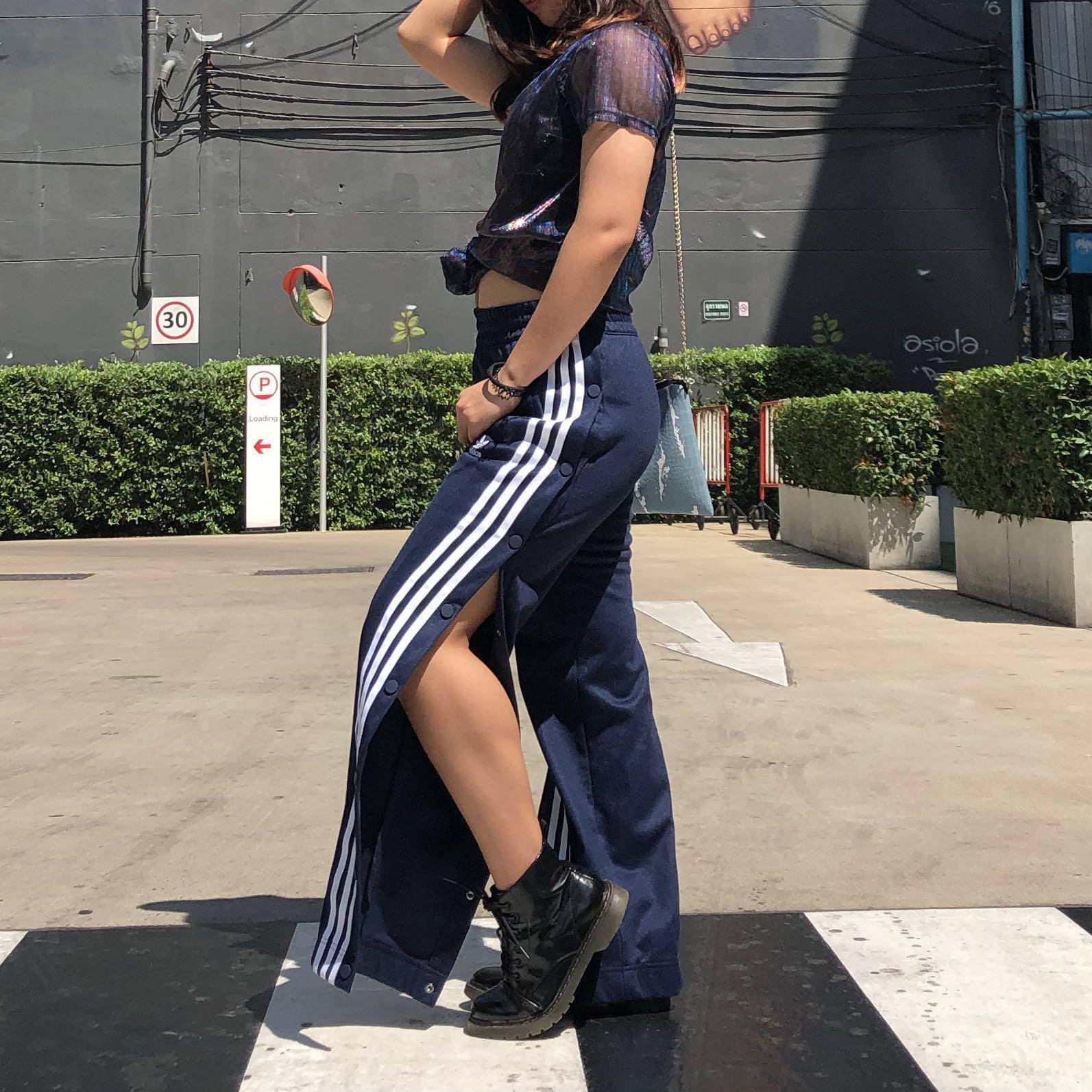 Adidas popper pants outfit discount