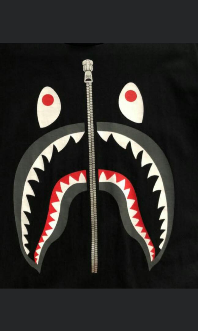 Bape Shark Tee, Men's Fashion, Tops & Sets, Tshirts & Polo Shirts on ...