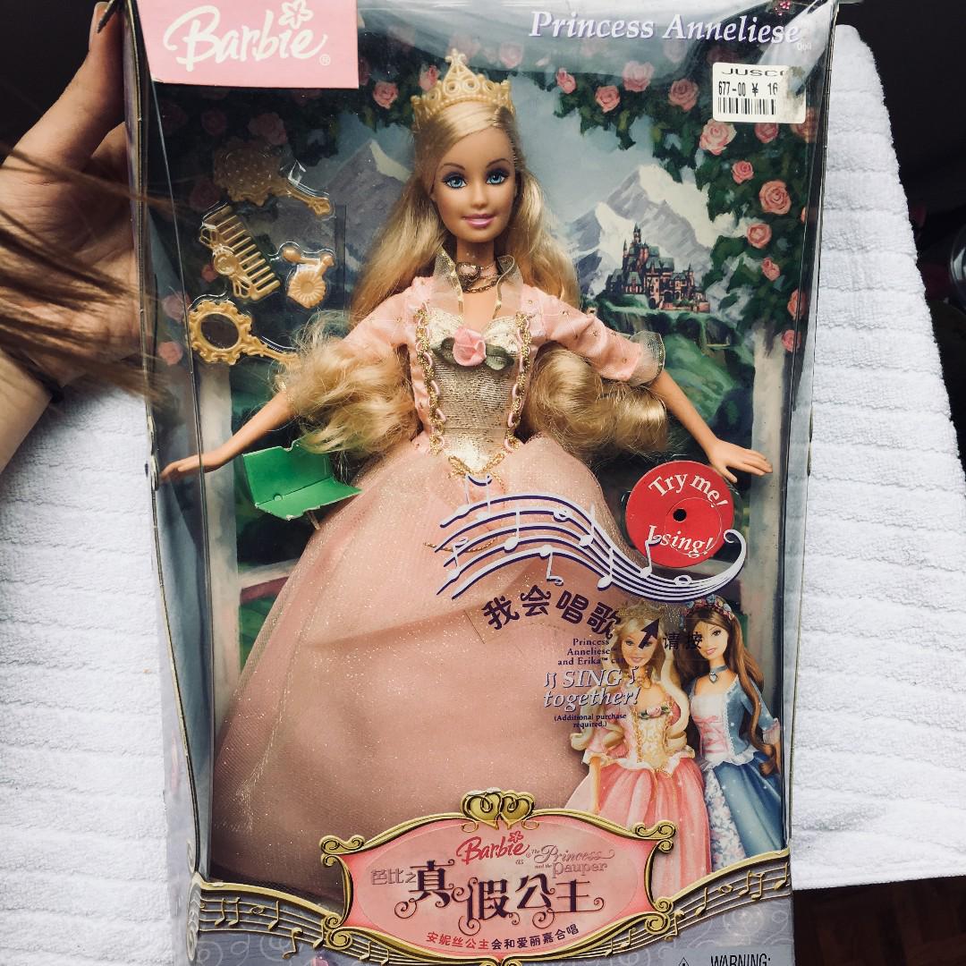 barbie princess and the pauper anneliese doll