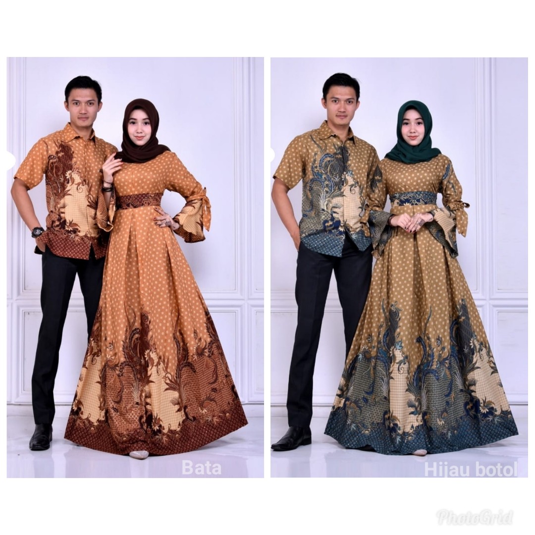 Batik Sarimbit Baju Couple Hijab Pesta Olshop Fashion Olshop
