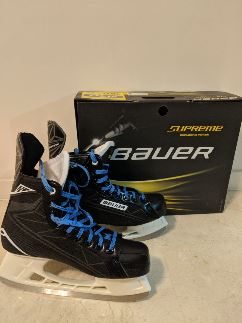 Bauer supreme s140. Коньки Бауэр s140. Коньки Bauer Supreme s140. Бауэр Суприм 140. Коньки Bauer s140 жёлтые линии.