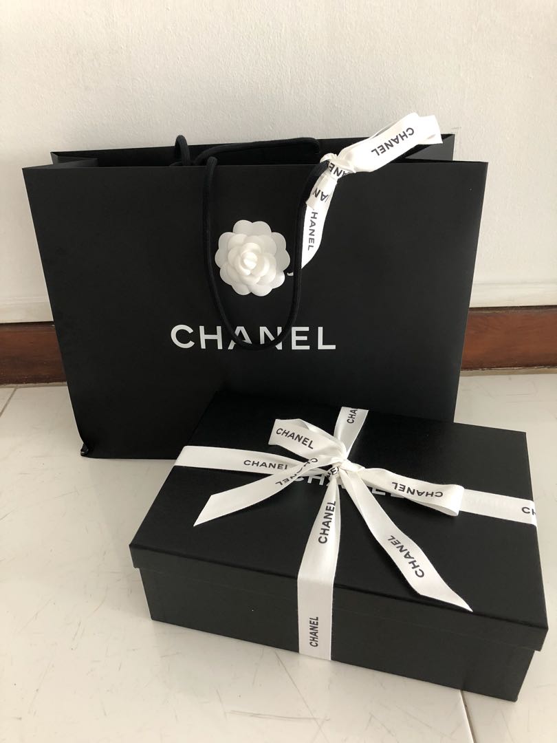 Chanel shoe box and shopping bag with ribbon for Sale in Los Angeles, CA -  OfferUp