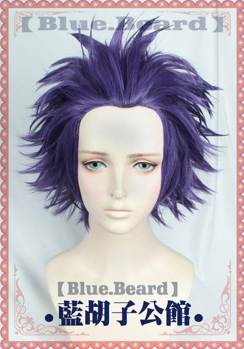 My Boku No Hero Academia Shinsou Hitoshi Shinso Short Dark Purple Styled Heat Re
