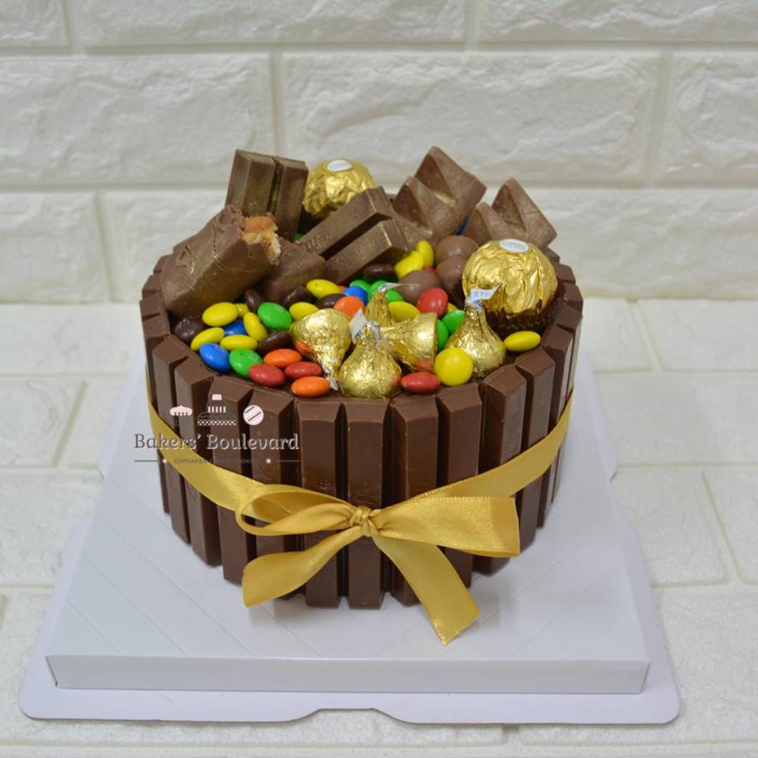 Custom Cake Chocolate Overload With Kit Kat Food Drinks Baked Goods On Carousell