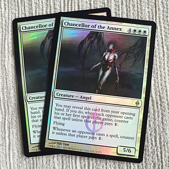 Foil Chancellor Of The Annex Mtg New Phyrexia Rare Toys Games Board Games Cards On Carousell