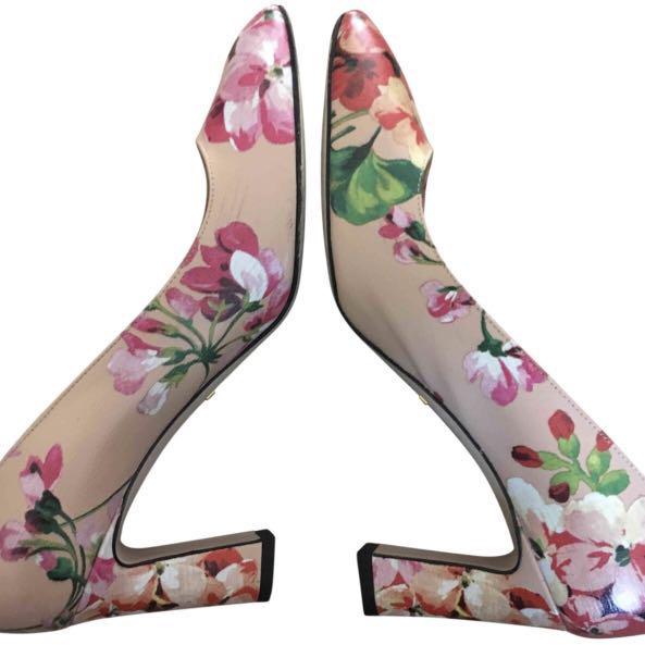 gucci flower heels