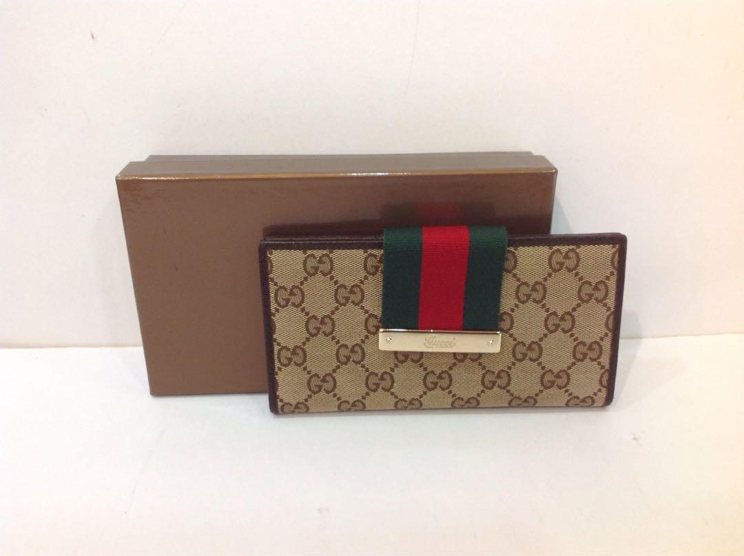 Vintage gucci bifold wallet clearance