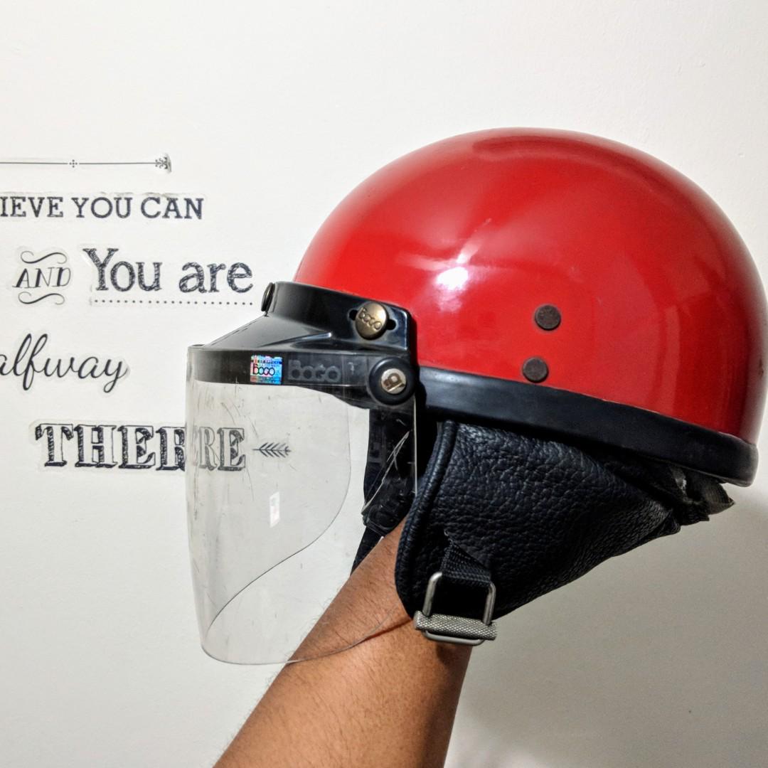 Half discount cap helmet