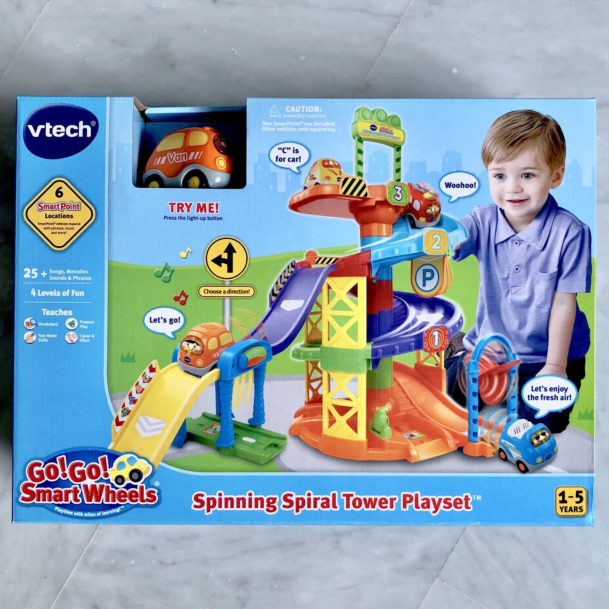 In Stock VTech Go Go Smart Wheels Spinning Spiral Tower Playset In Stock VTech Go Go Smart Wheels Spinning Spiral Tower Playset