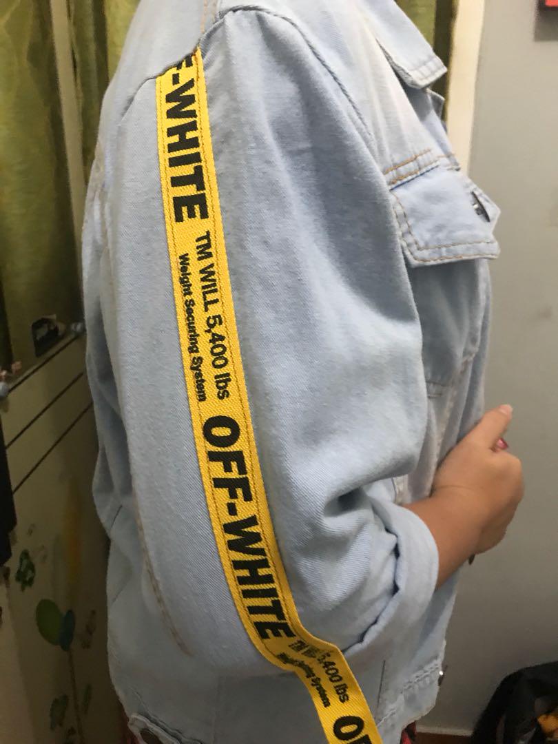 jaket off white