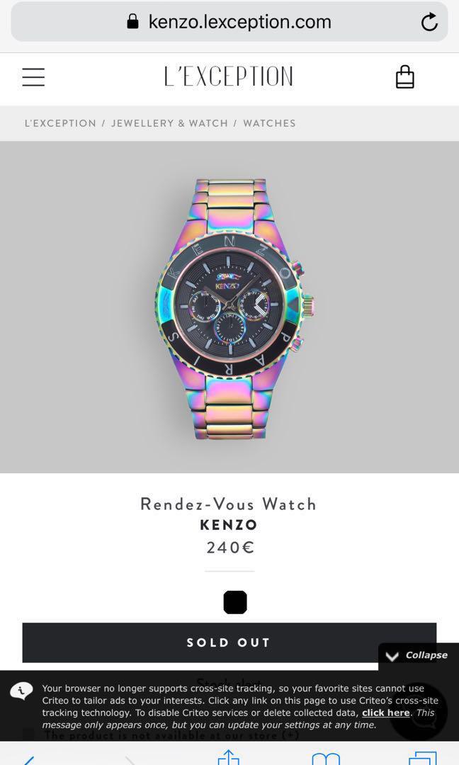 Kenzo Rendez Vous Watch Original Men s Fashion Watches Accessories Watches on Carousell