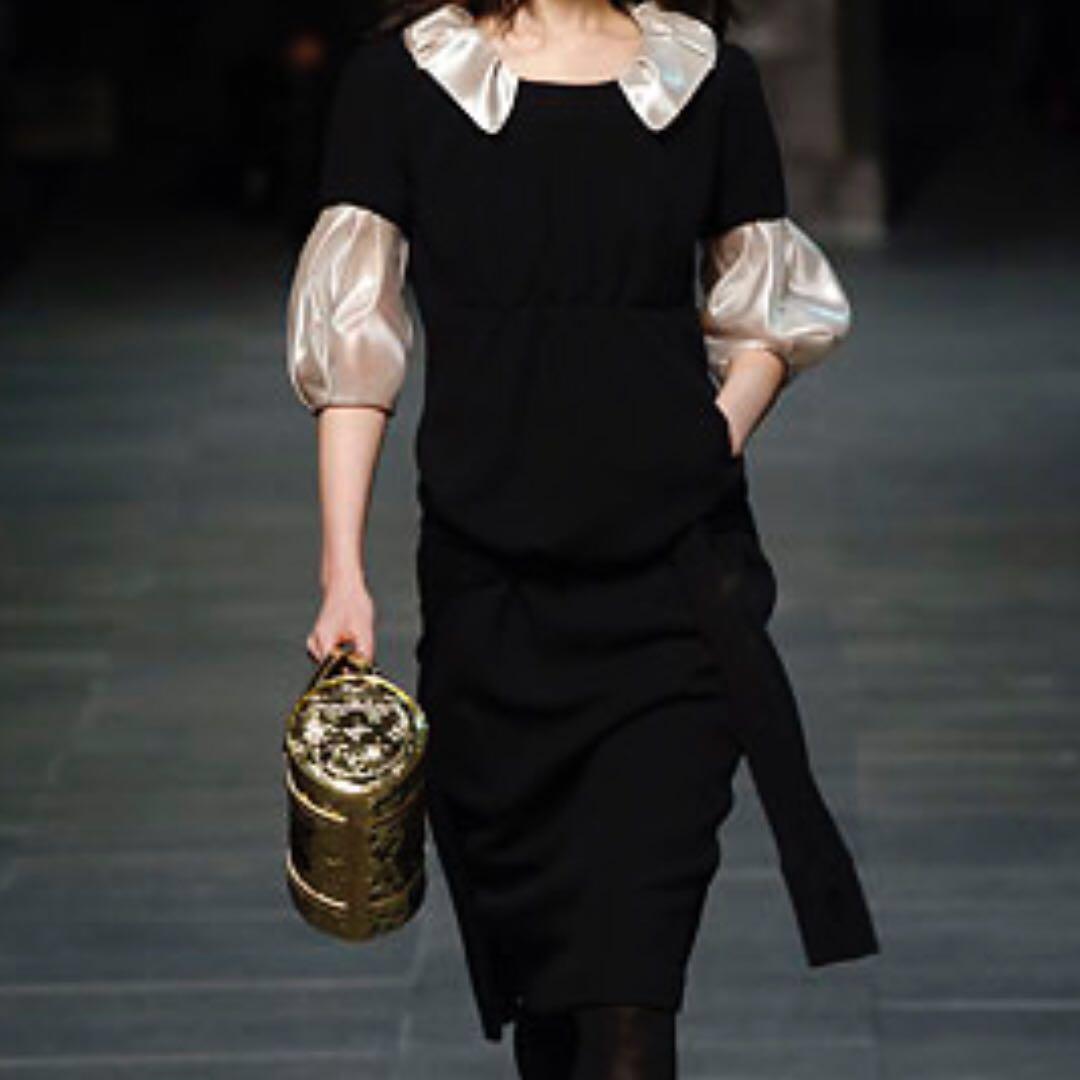 Papillon cloth handbag Louis Vuitton Gold in Cloth - 34738534