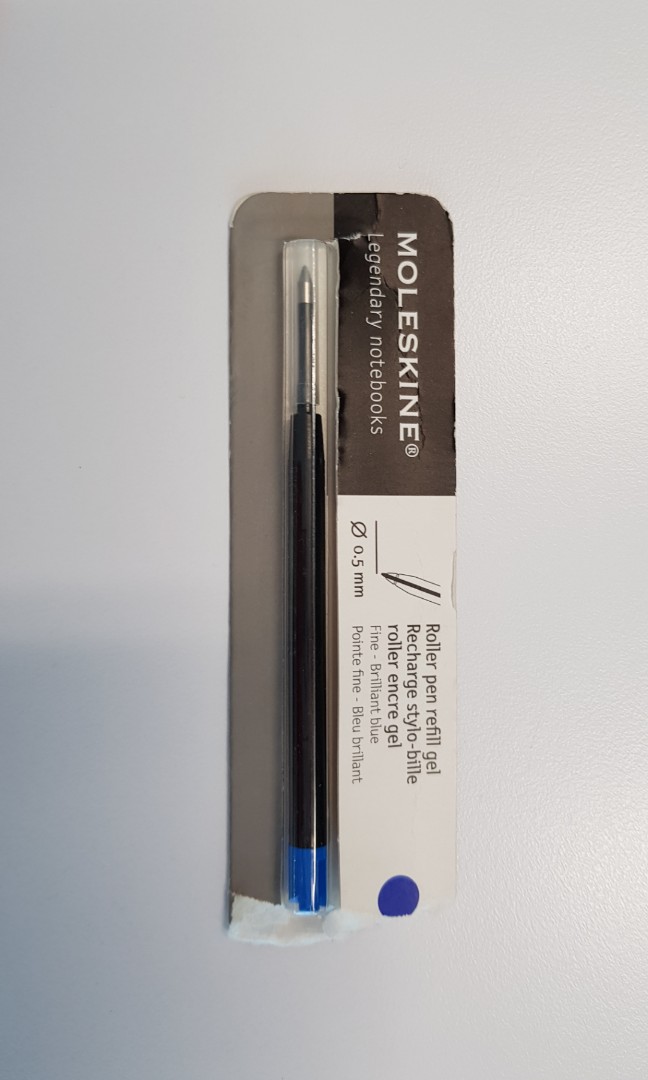 Moleskine Roller Pen Gel Refill - 0.5 mm - Brilliant Blue